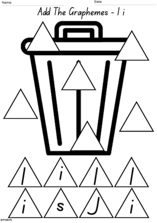 Matching Graphemes 'I' Worksheet - image 2 of 2