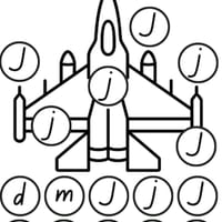 Matching Graphemes 'J' Worksheet - thumbnail 1 of 2