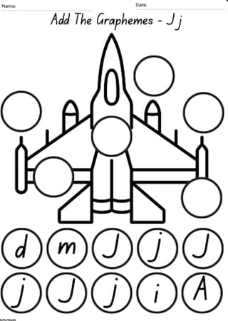 Matching Graphemes 'J' Worksheet - image 2 of 2