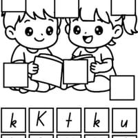 Matching Graphemes 'K' Worksheet - thumbnail 2 of 2