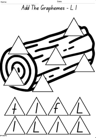 Matching Graphemes 'L' Worksheet - image 2 of 2