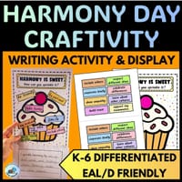 Harmony Day Craftivity and Writing Activity | Harmony Week Craftivity | K-6 | EALD - thumbnail 1 of 5