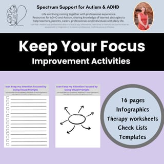 Attention Focus Improvement Executive Functioning Activities Teens Adults ADHD - image 7 of 9