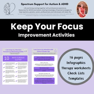 Attention Focus Improvement Executive Functioning Activities Teens Adults ADHD - image 4 of 9