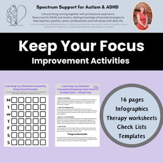Attention Focus Improvement Executive Functioning Activities Teens Adults ADHD - image 9 of 9