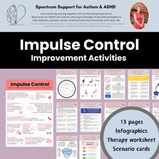 Behaviour Management Impulse Control Worksheets Executive Functioning Activity - image 1 of 9