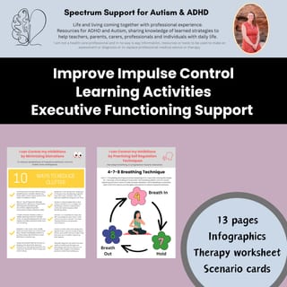 Behaviour Management Impulse Control Worksheets Executive Functioning Activity - image 7 of 9