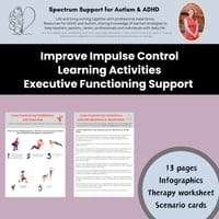Behaviour Management Impulse Control Worksheets Executive Functioning Activity - thumbnail 4 of 9
