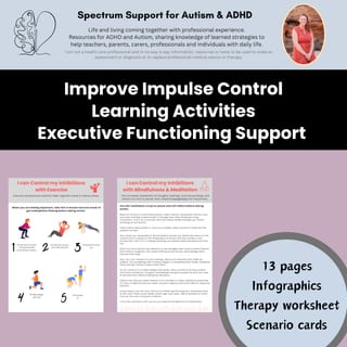 Behaviour Management Impulse Control Worksheets Executive Functioning Activity - image 4 of 9