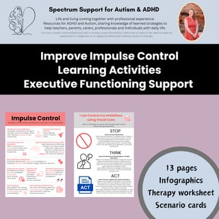 Behaviour Management Impulse Control Worksheets Executive Functioning Activity - image 3 of 9