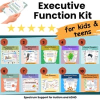 Executive Functioning Support Kit for Kids and Teens ADHD Support Autism Help - thumbnail 1 of 9