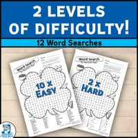 Celebrate St Patrick's Day | Engaging 4-Leaf Clover Word Searches! Print & Go! - thumbnail 3 of 3