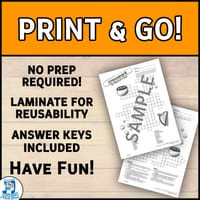 Celebrate St Patrick's Day | Engaging Crossword Puzzles! Print & Go! - thumbnail 2 of 2