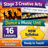 Stage 3 Creative Arts Unit | Dance & Music | 16 Lessons | NSW 2026 Syllabus Aligned | PowerPoint - thumbnail 1 of 8