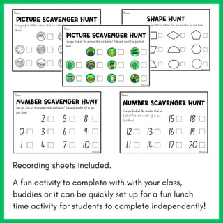 5 St. Patrick's Day Scavenger Hunts | Number | 2D Shape | Foundation | Year 1 - image 3 of 4