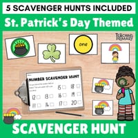 5 St. Patrick's Day Scavenger Hunts | Number | 2D Shape | Foundation | Year 1 - thumbnail 1 of 4