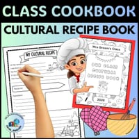 Our Class/School Cultural Recipe Book Template | Procedural Writing Activity ESL - thumbnail 1 of 3