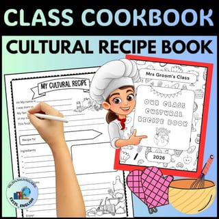 Our Class/School Cultural Recipe Book Template | Procedural Writing Activity ESL - image 1 of 3