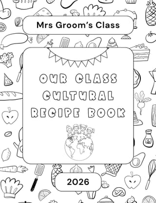 Our Class/School Cultural Recipe Book Template | Procedural Writing Activity ESL - image 2 of 3