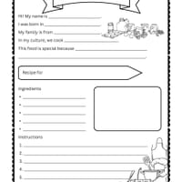 Our Class/School Cultural Recipe Book Template | Procedural Writing Activity ESL - thumbnail 3 of 3