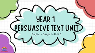 Year 1 Persuasive Writing Unit | Stage 1 Persuasive | Don’t Let the Pigeon Drive the Bus | 10 Lesson - image 2 of 8