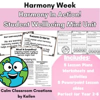 Harmony in Action: 5-Lesson Student Wellbeing Mini Unit for Years 2–6 - thumbnail 1 of 3