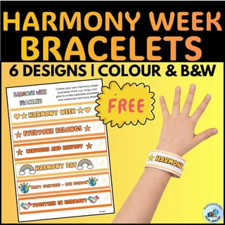 Harmony Week Bracelets | Harmony Day Bracelets | Harmony Week Paper Chain - image 1 of 4