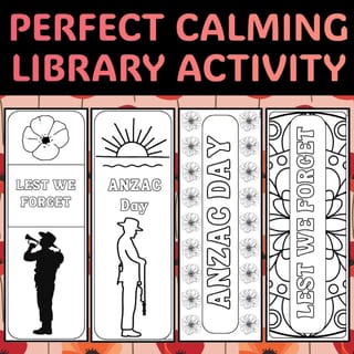 ANZAC Day Bookmarks to Colour | Print-and-Go Bookmarks | LEST WE FORGET - image 2 of 4