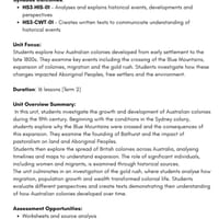 Stage 3 HSIE History Unit 2 – The Growth of the Australian Colonies | 16 Lessons, Worksheets & more - thumbnail 3 of 8