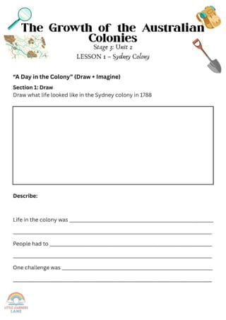 Stage 3 HSIE History Unit 2 – The Growth of the Australian Colonies | 16 Lessons, Worksheets & more - image 5 of 8