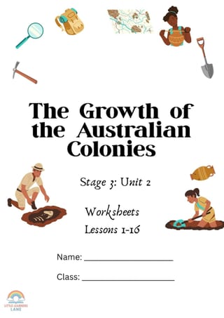 Stage 3 HSIE History Unit 2 – The Growth of the Australian Colonies | 16 Lessons, Worksheets & more - image 4 of 8