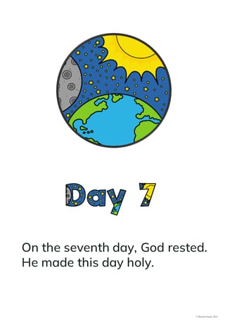 7 Days of Creation Bible Story, 1st, Christian, Low-prep, Worksheets, Games - image 2 of 4
