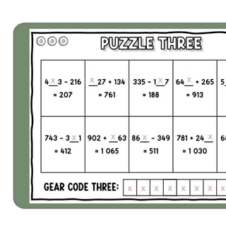 3-Digit Addition & Subtraction Skills Valentine’s Day Logic Puzzle Escape Room - image 9 of 9