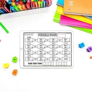 3-Digit Addition & Subtraction Skills Valentine’s Day Logic Puzzle Escape Room - image 8 of 9