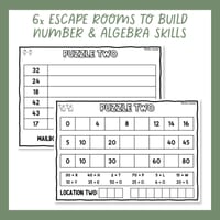 Year 1 & 2 Holiday Number & Algebra Escape Room Ultimate Bundle - thumbnail 2 of 8