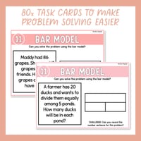 Addition, Subtraction, Multiplication & Division Word Problems Bar Model Bundle - thumbnail 2 of 8