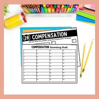 2 & 3-Digit Addition & Subtraction Word Problem Task Cards Compensation Strategy - thumbnail 7 of 9