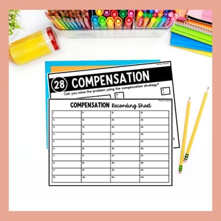 2 & 3-Digit Addition & Subtraction Word Problem Task Cards Compensation Strategy - image 7 of 9