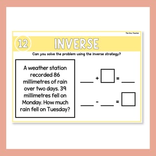 2 & 3-Digit Addition & Subtraction Word Problem Task Cards Inverse Relationship - image 9 of 9
