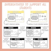 2 & 3-Digit Addition & Subtraction Word Problem Task Cards Inverse Relationship - thumbnail 4 of 9