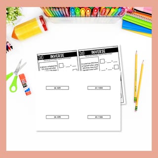 2 & 3-Digit Addition & Subtraction Word Problem Task Cards Inverse Relationship - image 8 of 9