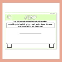 2 & 3-Digit Addition & Subtraction Word Problems Jump Strategy Open Number Line - thumbnail 9 of 9