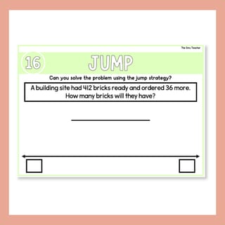 2 & 3-Digit Addition & Subtraction Word Problems Jump Strategy Open Number Line - image 9 of 9