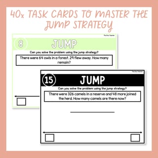 2 & 3-Digit Addition & Subtraction Word Problems Jump Strategy Open Number Line - image 3 of 9