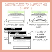 2 & 3-Digit Addition & Subtraction Word Problems Jump Strategy Open Number Line - thumbnail 4 of 9