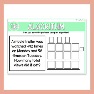 2 & 3-Digit Addition & Subtraction Word Problems Written Algorithm & Regrouping - image 9 of 9