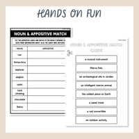 Appositive Worksheet Essential & Nonessential Improve Grammar & Sentence Writing - thumbnail 4 of 8