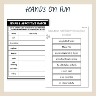 Appositive Worksheet Essential & Nonessential Improve Grammar & Sentence Writing - image 4 of 8