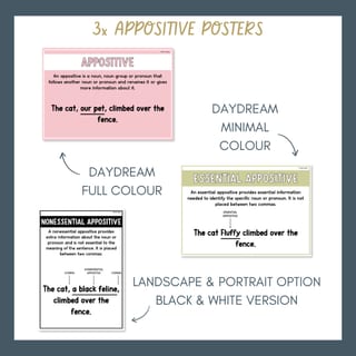 Appositive Bundle Essential & Nonessential Improve Grammar & Sentence Writing - image 2 of 8