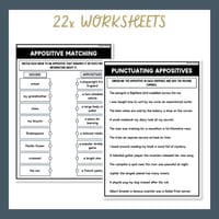 Appositive Bundle Essential & Nonessential Improve Grammar & Sentence Writing - thumbnail 3 of 8